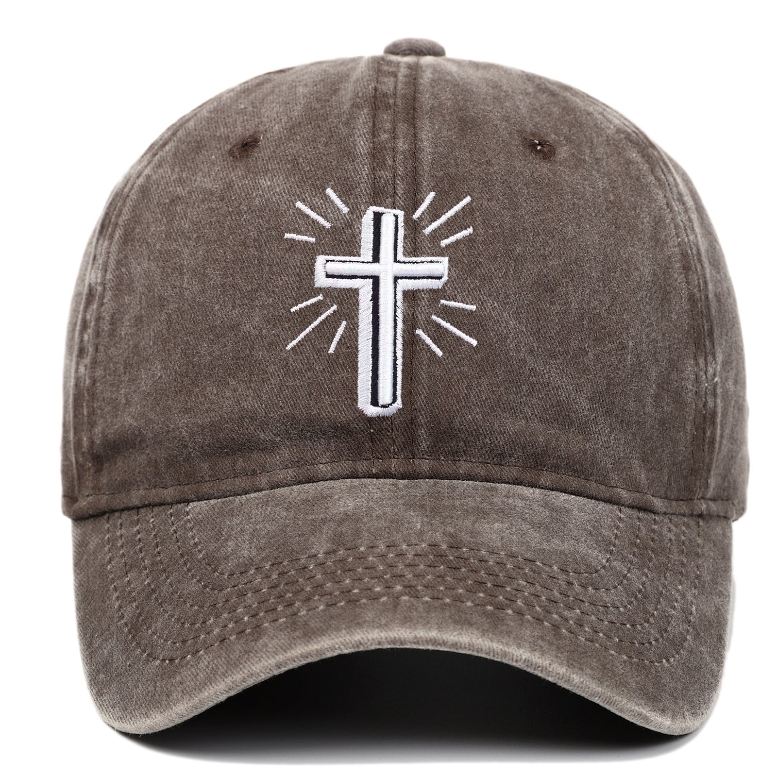 Wholesale Cross Embroidered Cotton Baseball Caps